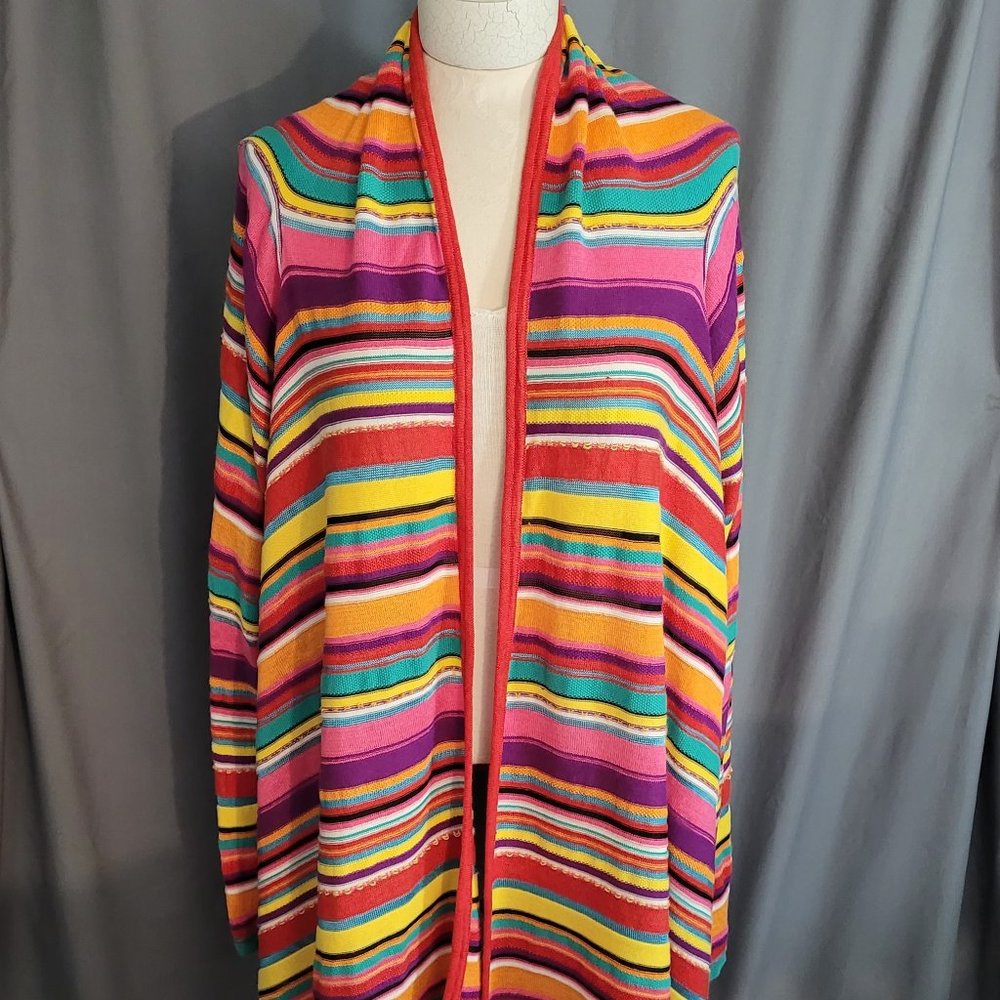 Lauren Ralph Lauren Striped Open front Cardigan